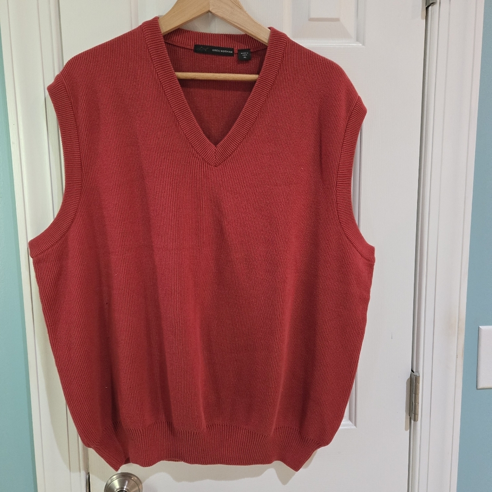 Sweater Vest Orange/Rust XLarge